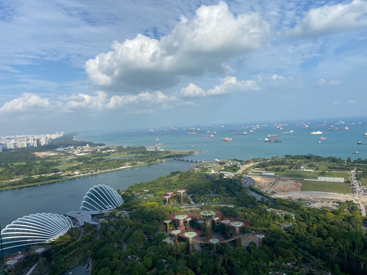 Day 4 in Singapore - Rooftop bar and more Gardens by the Bay